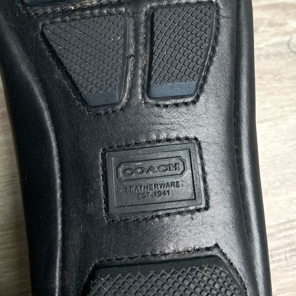 Coach Vinette Black Leather Ballet Flats - Picture 8 of 8